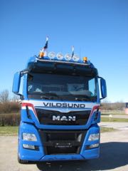 Vognmand i Thisted trækker med en ny tre-akslet MAN-trækker