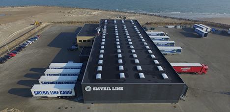 Smyril Lines tager sin nye terminal i Hirtshals i brug