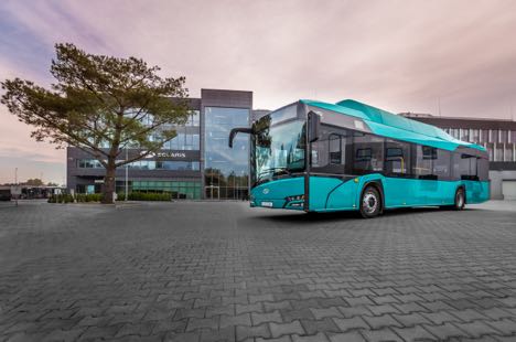 Polske el-busser krer p nul-emmissionslinie i Frakkfurt