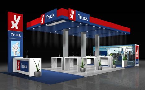 Olieselskab tager truckanlæg med på messe