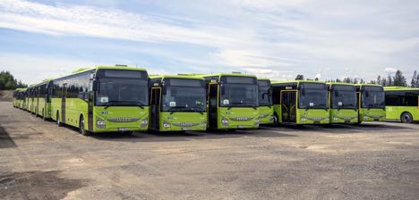 217 busser fra samme leverandør er kørt ud i Norge