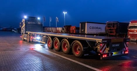 Sværlasttraileren har enkelt udtræk