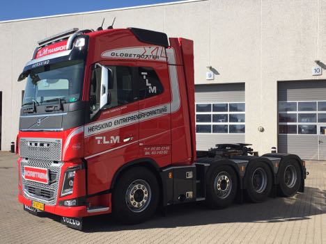 Vognmand fra Herskind har hentet en svær Volvo FH i Aarhus