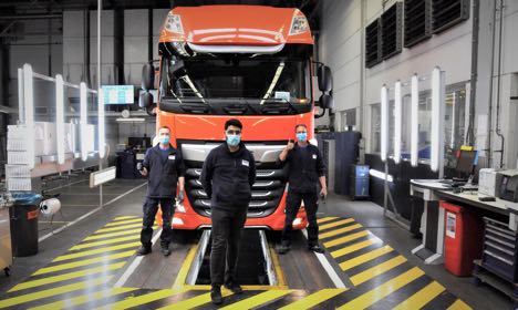 Hollandsk lastbilproducent har sat produktionsbåndet i gang igen