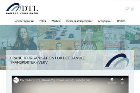 Vognmandsorganisation har lanceret en ny web-side