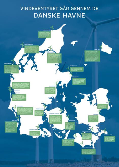 Halvdelen af de danske havne arbejder med vindenergi