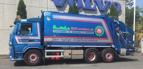 Hadsten-vognmand komprimerer affaldstransporten
