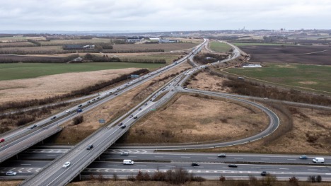 Motorvejsarbejde ved Aarhus er forsinket