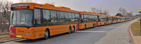 Scania har leveret godt 100 miljøvenlige busser til Arriva i København