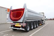 Tiptraileren rummer 36 kubikmeter