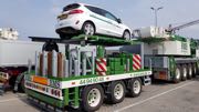 Kranfreren har transporten med p ballast-krren