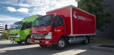 Post-koncern kører pakker ud med elektriske lastbiler