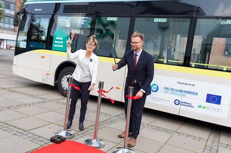 Danmarks frste brintbusser er officielt blevet indviet i Nordjylland