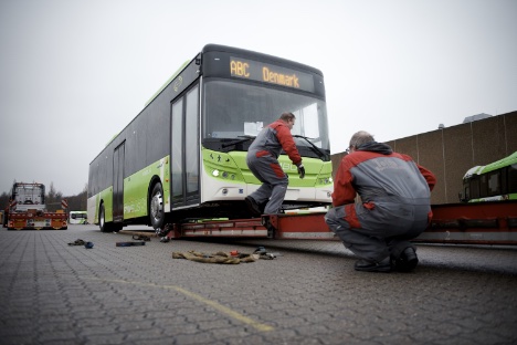 De første kinesiske el-busser er kommet til Odense