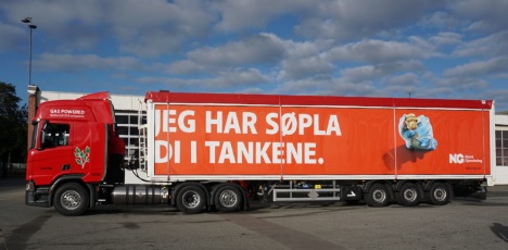 Affald kommer frem med mere bredygtig transport