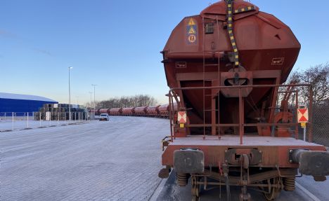 Havn ved Limfjorden har taget sin nye jernbaneterminal i brug