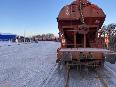 Genbrugsmaterialer til ny godsbaneterminal sparer over to års CO2-forbrug