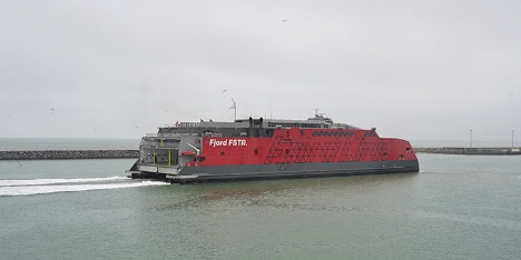 Hurtigfærge er ankommet til Hirtshals fra Filippinerne