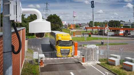 Truck-stop ved Köln har fået 40 sikre P-pladser til lastbiler