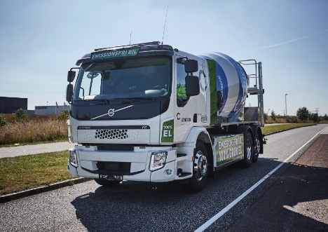 Dansk beton-producent tager elektrisk beton-bil i brug