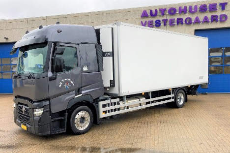 Den franske lastbil er opbygget med kølekasse i Danmark