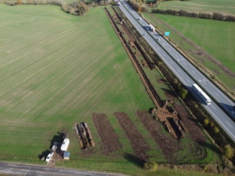 Arkologer finder fund fra fortiden langs Motorvej E45