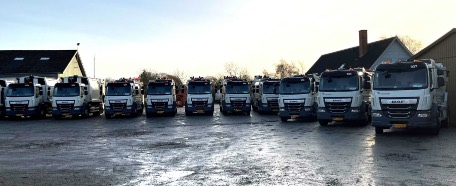 Renovationsselskab krer ud p Djursland med de frste 14 hollandske lastbiler