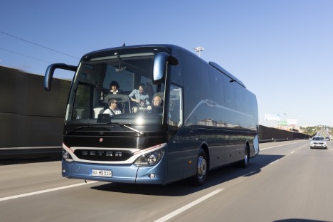 Opdaterede Setra TopClass og ComfortClass-busser har hjdepunkterne under overfladerne