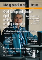 EFTER KNAP 30 R SOM BUSCHAUFFR:: Gurli Refsgaard glder sig til endnu en dag bag rattet