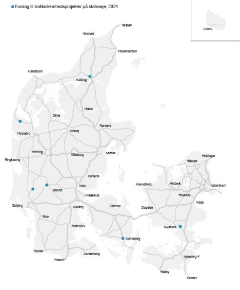 Trafiksikkerhedsprojekter får 49,5 millioner kroner i tilskud