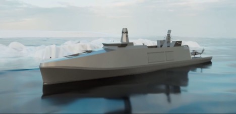 Koncept til arktisk fregat er ingeniørkunst designet til operationer under barske forhold