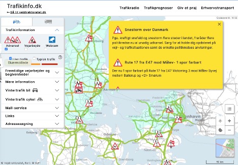 Snestorm i det nordlige Jylland og Sjlland pvirker dagens mobilitet