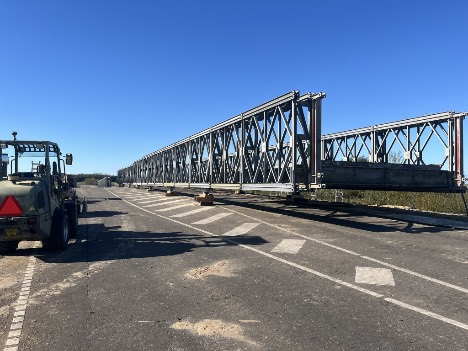 Militærbro ved Ribe er pillet ned og sendt tilbage til kasserne