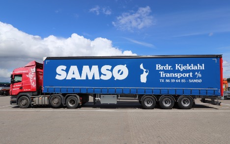 Samsø-vognmand har fået ny gardintrailer med galvaniseret chassis