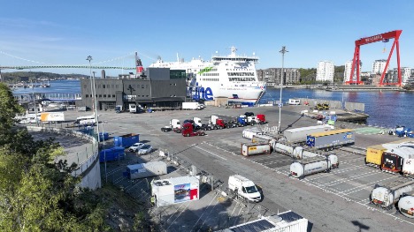 Landstrømmen kommer fra en brintgenerator