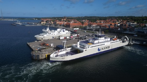 Tirsdag morgen tog Kalundborg imod en ny el-færge