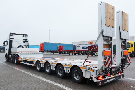 Maskintrailer skal k�re for asfalt-virksomhed