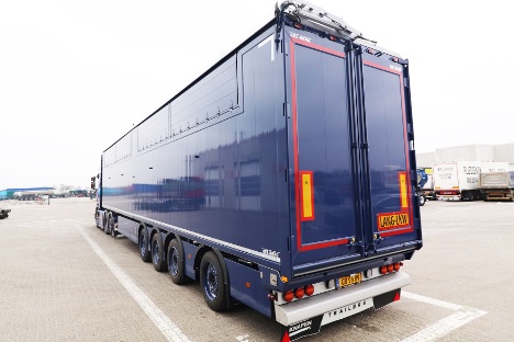 15 meter lang trailer kan rumme godt 100 kubikmeter