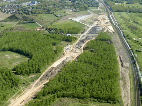 Arbejde p� ny jernbane p� Fyn vil st�je i p�sken
